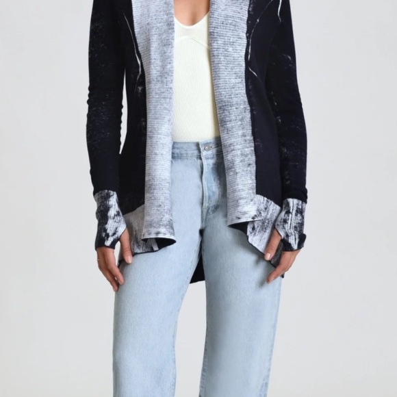 blanc noir Sweaters - NWOT Blanc Noir Huntress Blue Cardigan Stylish new without tags